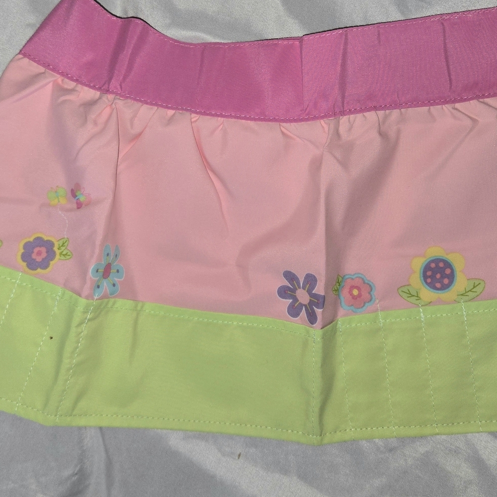 Avon Pink and Green Kids Floral Gardening Iron On Letters For Your Name Apron - Picture 2 of 7